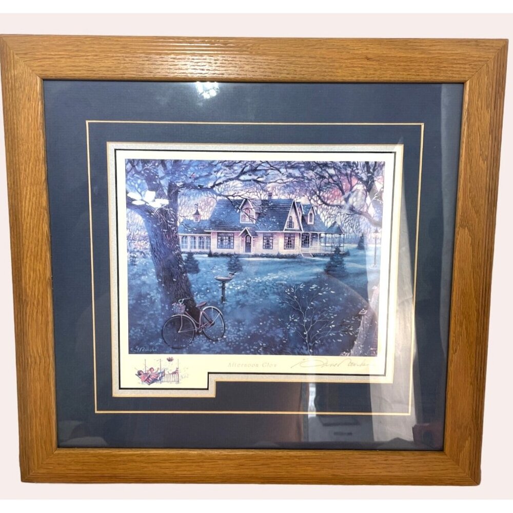 Signed "Afternoon Glow" Art Print By Gene Roncka Professionally Framed & Matted